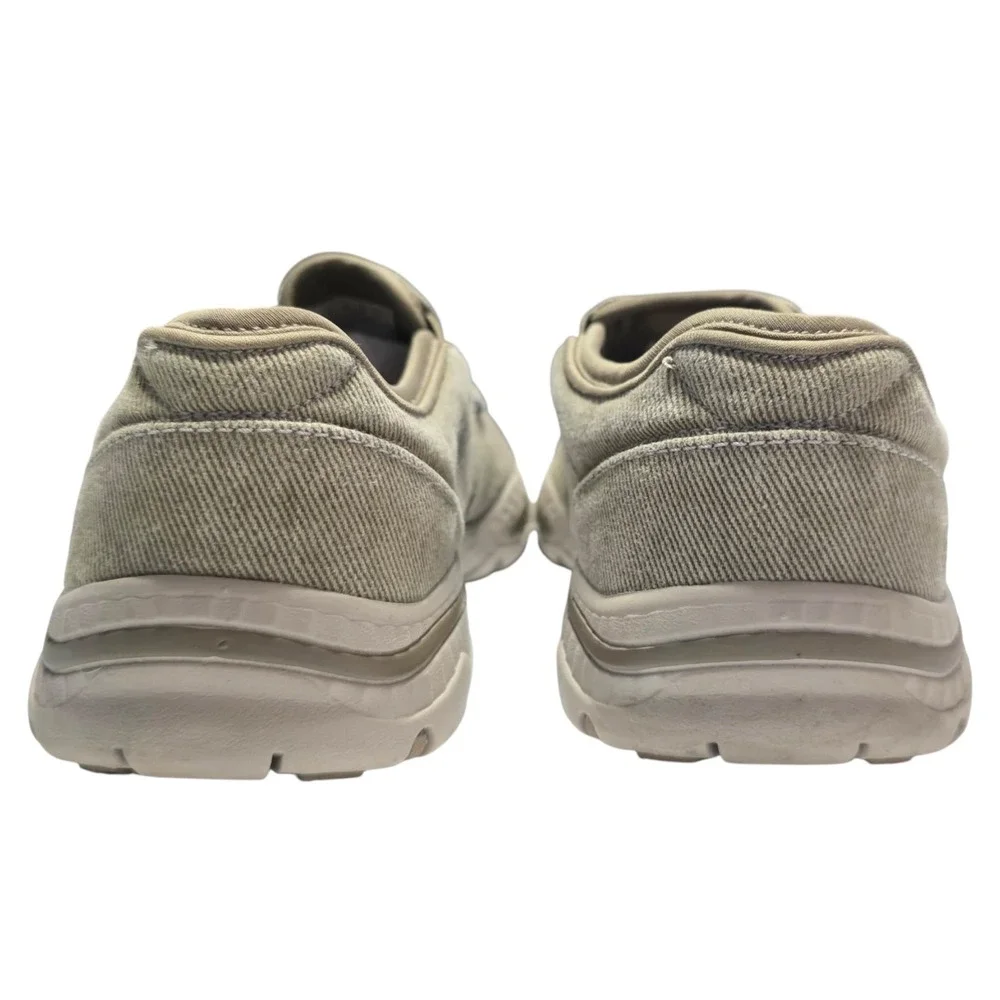 Skechers Mens Relaxed Fit Slipins Shoes Taupe Extra Wide Slip On Size 9